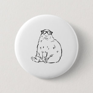 Groundhog _3 6 cm round badge