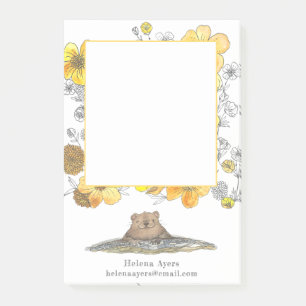 Groundhog and Buttercups Sweet Personalised Notes