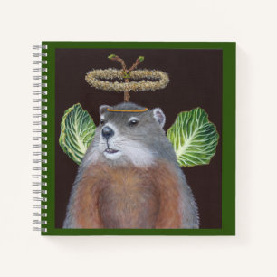 Groundhog angel notepad notebook