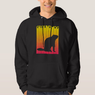 Groundhog Animal Retro Costume Hoodie