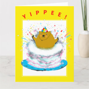 Groundhog Birthday Card