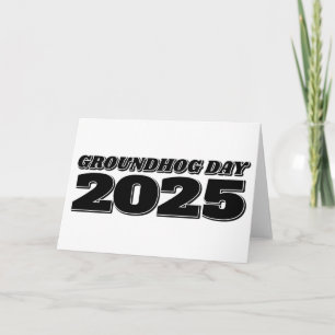 Groundhog Day 2025 Card
