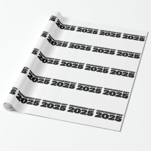 Groundhog Day 2025 Wrapping Paper