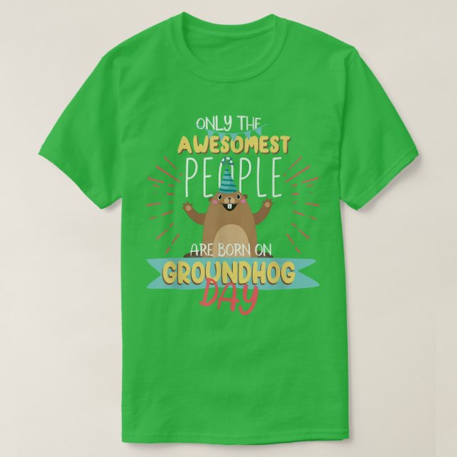 Groundhog Day Birthday 2021 Groundhog Lovers Gifts T-Shirt (Design Front)