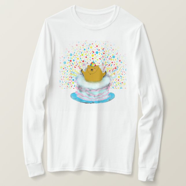 Groundhog Day Birthday T-Shirt (Design Front)