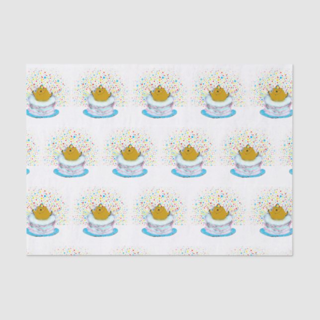 Groundhog Day Birthday Tissue Paper (Front)