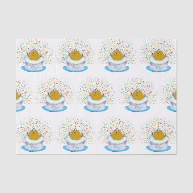 Groundhog Day Birthday Tissue Paper (Front)