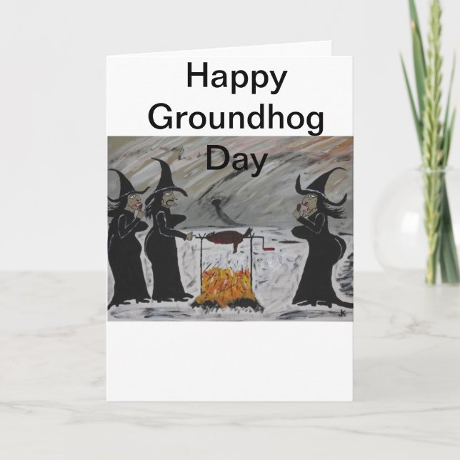 Groundhog Day Card (Front)
