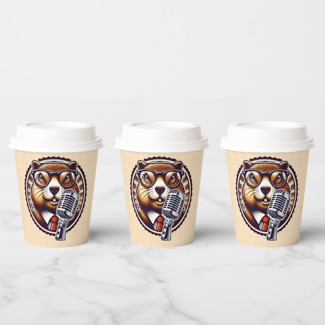 Groundhog Day Celebration - punxsutawney Paper Cups (Multi)