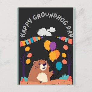 Groundhog Day Celebration: Shadow or Shine? Postcard