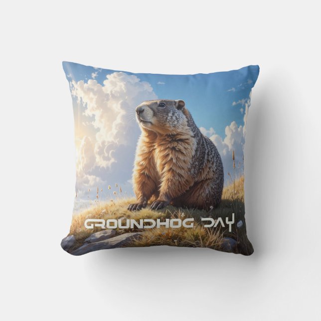GROUNDHOG DAY CUSHION (Front)