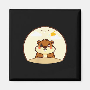 Groundhog Day Emblem  Magnet