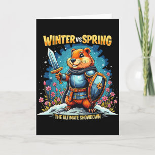 Groundhog Day Forecast Sarcasm Funny Women Men Kid Card