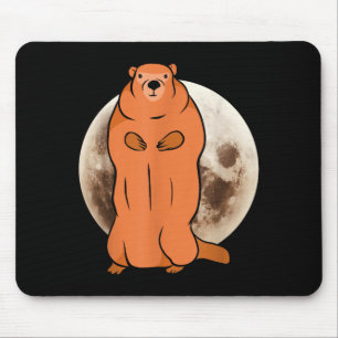 Groundhog Day Full Moon Groundhog _2 Mouse Pad