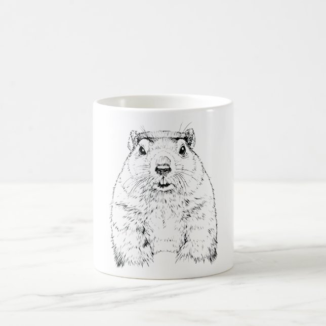 Groundhog day Funny February Animal Forecasting Coffee Mug (Center)