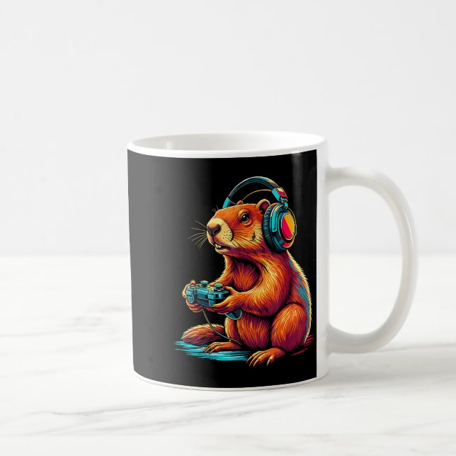 Groundhog Day Funny Video Games Groundhog 67 Meme  Coffee Mug (Right)