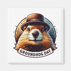 Groundhog Day, Groundhog, Magnet