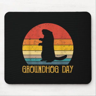 Groundhog Day Groundhogs Funny Rodent Animal Lover Mouse Pad
