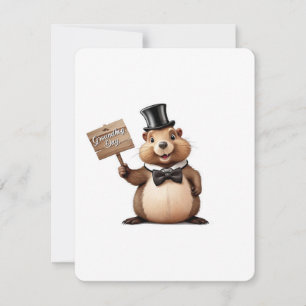 Groundhog Day Holiday Card