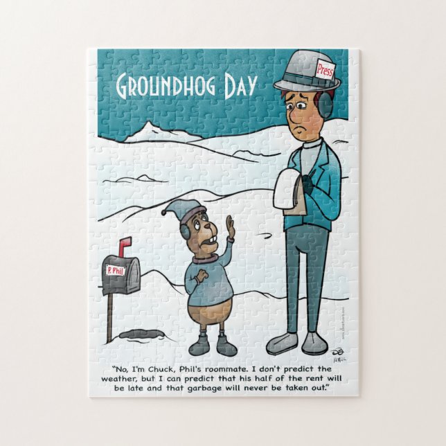 Groundhog Day Jigsaw Puzzle (Vertical)