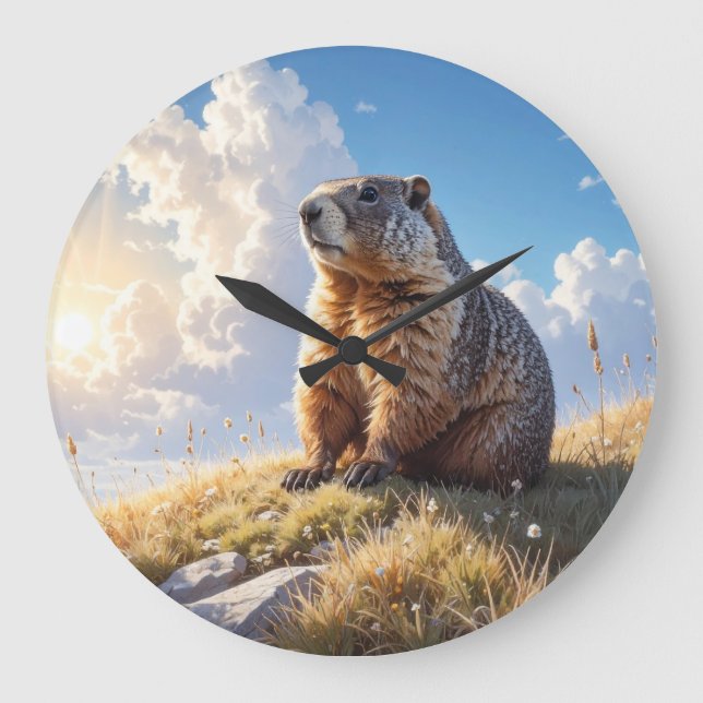 GROUNDHOG DAY LARGE CLOCK (Front)