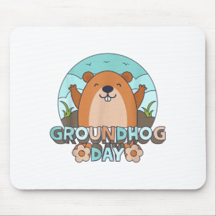 Groundhog Day Men Women Retro Vintage 60s 70s 80s Mouse Pad