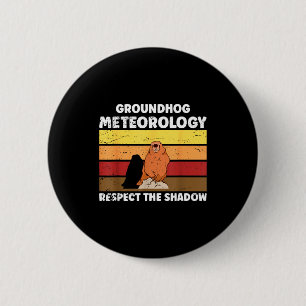 Groundhog Day Meteorology Quote For Meteorologist  6 Cm Round Badge