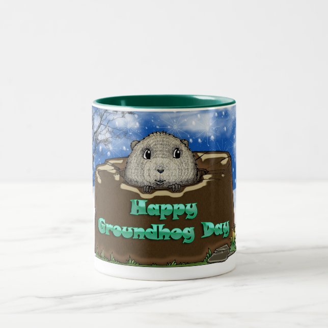 groundhog day mug (Center)