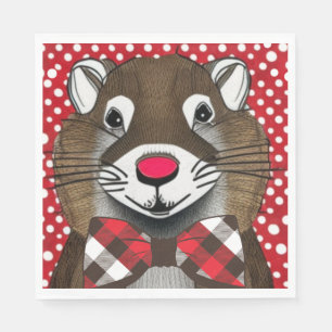 Groundhog Day Napkin