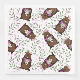 Groundhog Day Paper Napkin