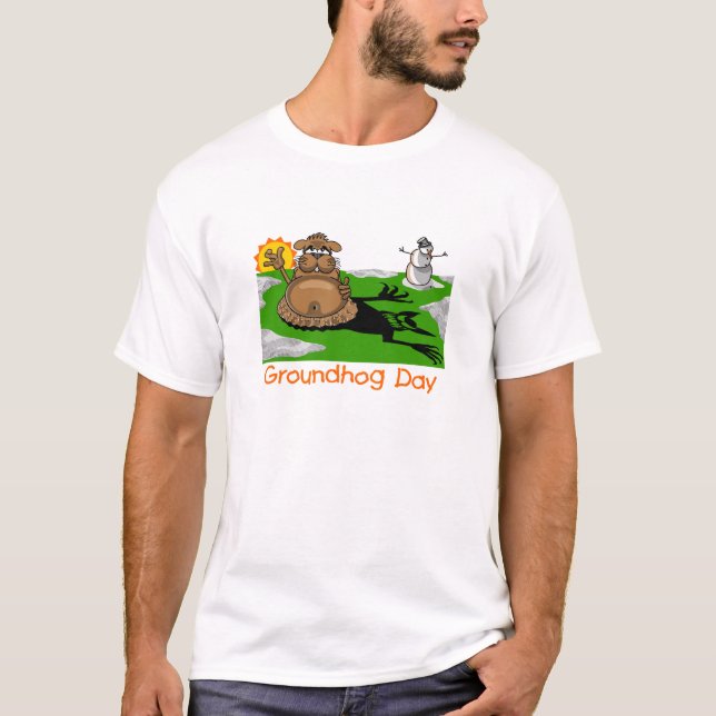 GROUNDHOG DAY:  PHIL'S SCARY SHADOW T-Shirt (Front)