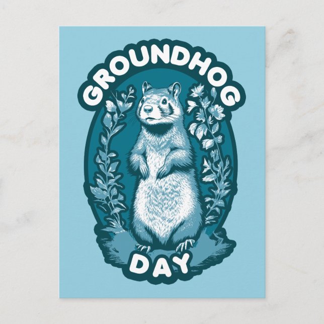 Groundhog Day Postcard (Front)