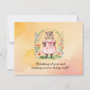 Groundhog Day Postcard – Fun and Quirky Greeting