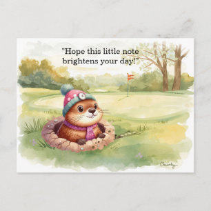 Groundhog Day Postcard – Fun and Quirky Greeting