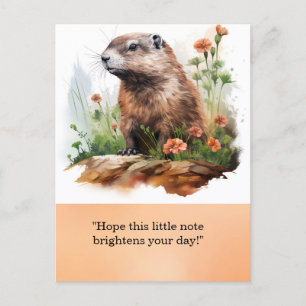 Groundhog Day Postcard – Fun and Quirky Greeting 