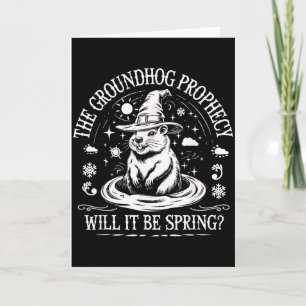 Groundhog Day Pun Meteorology Sarcasm Funny Women  Card