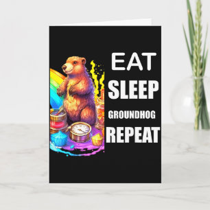 Groundhog Day Rainbow Pride Diversity Harmony Lgbt Card