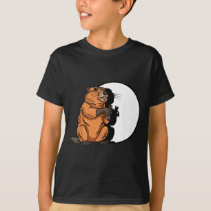 Groundhog Day Shadow Puppet Cute Rodent Costume Fu T-Shirt