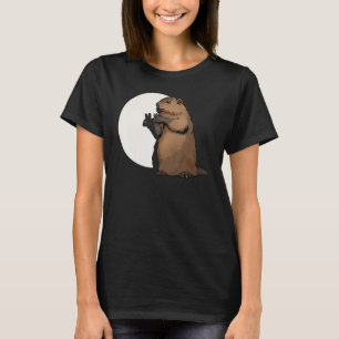 Groundhog Day Shadow Puppet Funny T-Shirt