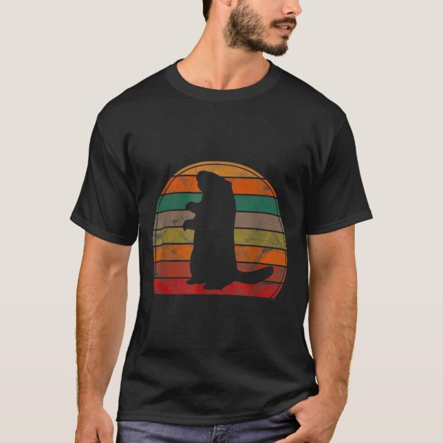 Groundhog Day Shadow Puppet Funny  T-Shirt (Front)