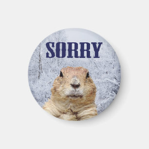 Groundhog Day Sorry Magnet