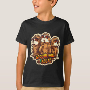 Groundhog Day Squad Funny Spring February Punxsuta T-Shirt