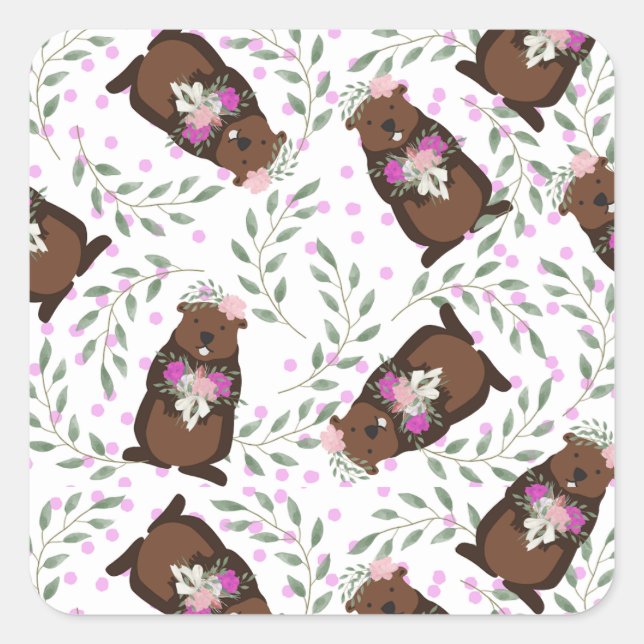 Groundhog Day Stickers (Front)