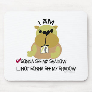 Groundhog day vote  shadow mouse pad