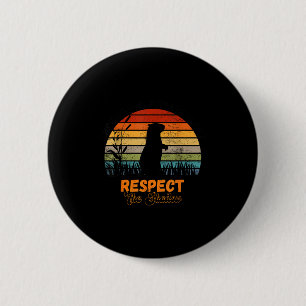 Groundhog Day Wildlife Respect Sunset 6 Cm Round Badge