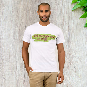 Groundhog Day Wood Lettering T-Shirt