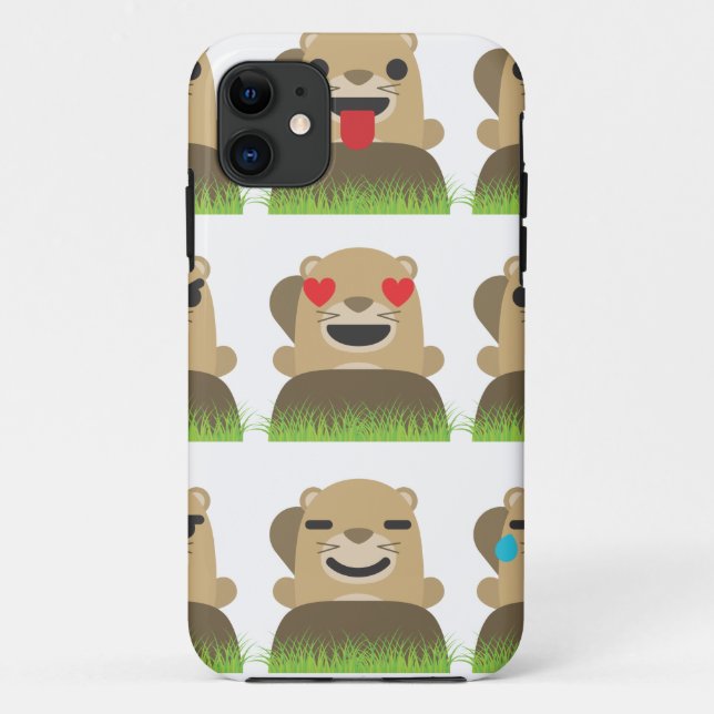 groundhog emojis Case-Mate iPhone case (Back)