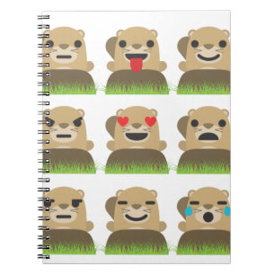 groundhog emojis notebook
