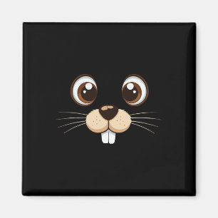 Groundhog Face Costume Kids Groundhog Day Hallowee Magnet