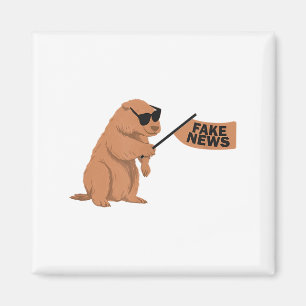Groundhog Fake News Marmot Influencer Social Media Magnet